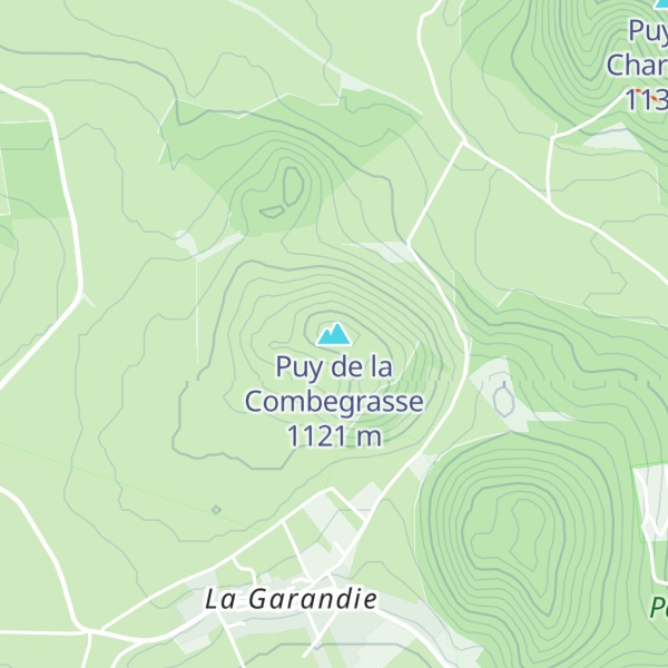 Map of Puy de la Combegrasse