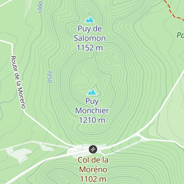Map of Puy Monchier