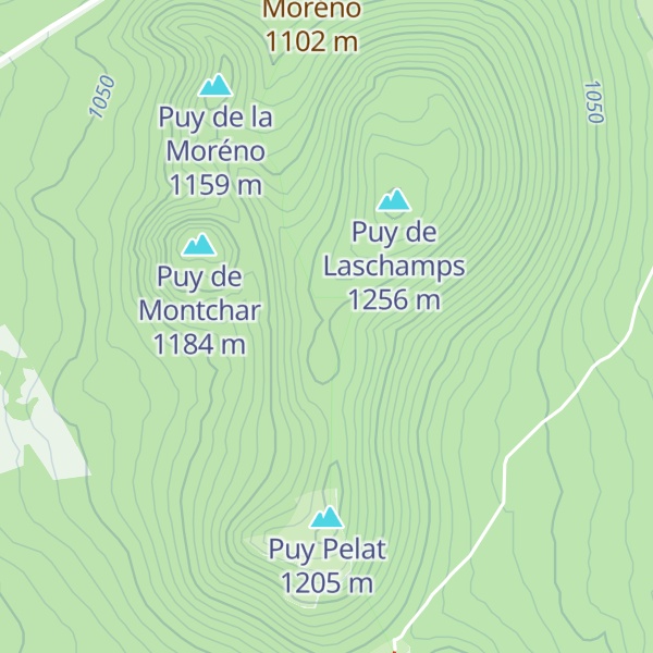 Map of Puy de Beaune