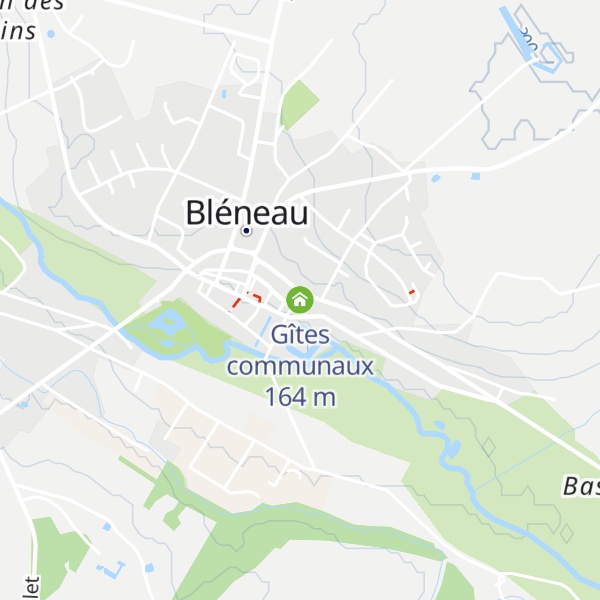 Map of Gîtes communaux