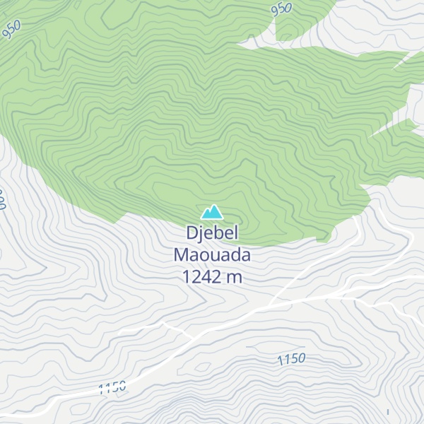 Map of Djebel Maouada