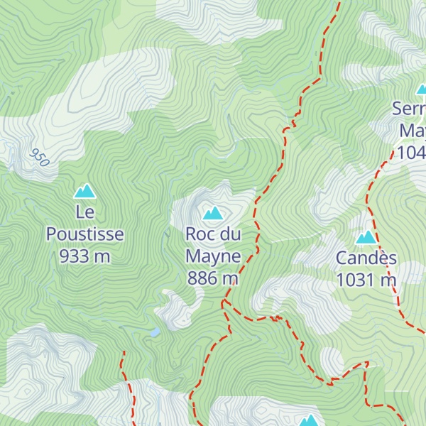 Map of Roc du Mayne