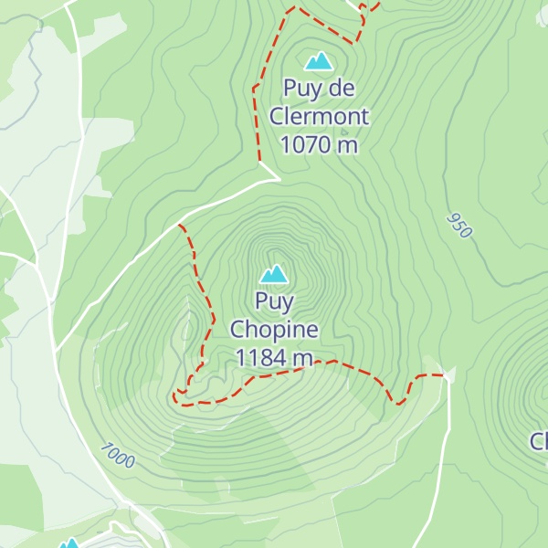 Map of Puy Chopine