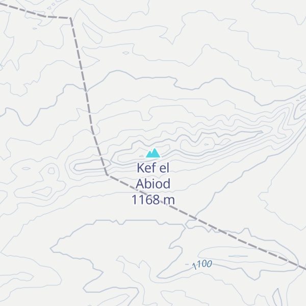 Map of Kef el Abiod