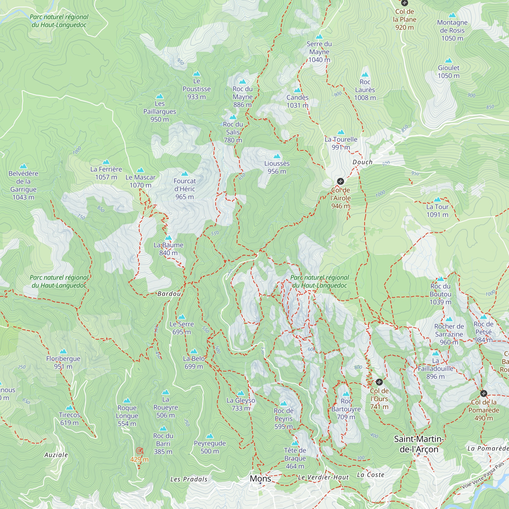 Gîte d'Etape lo Sorelh map