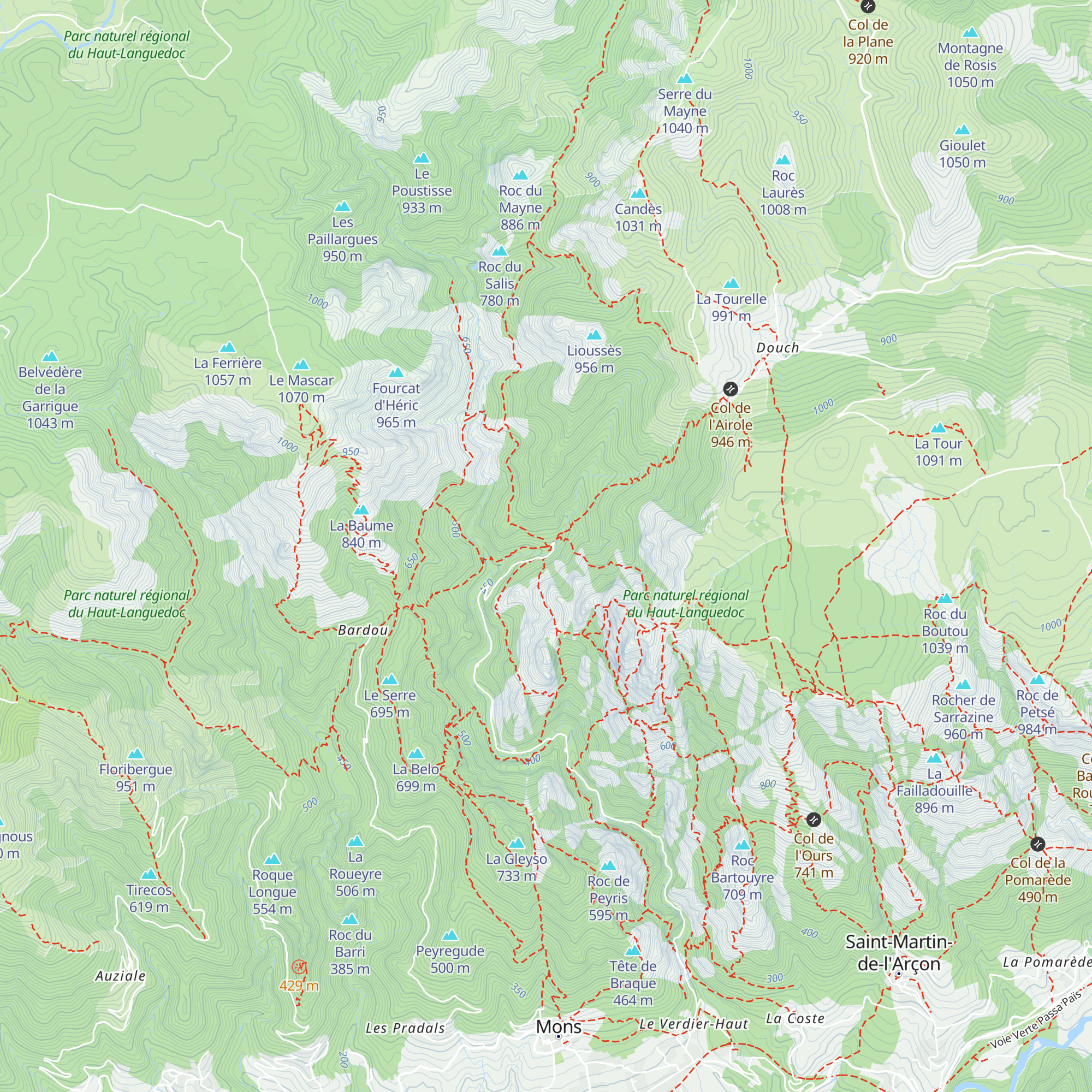 Gîte d'Etape lo Sorelh map
