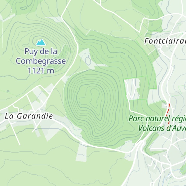 Map of Puy de la Rodde