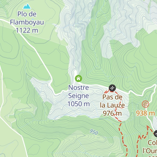Map of Nostre Seigne