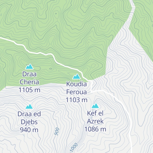Map of Koudia Feroua