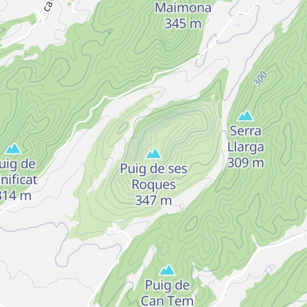 Map of Puig de ses Roques