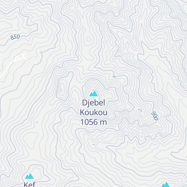 Map of Djebel Koukou