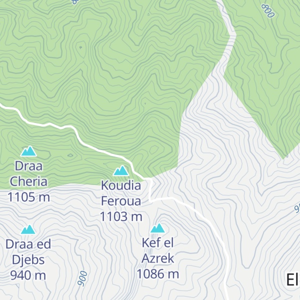 Map of Koudia Aïcha