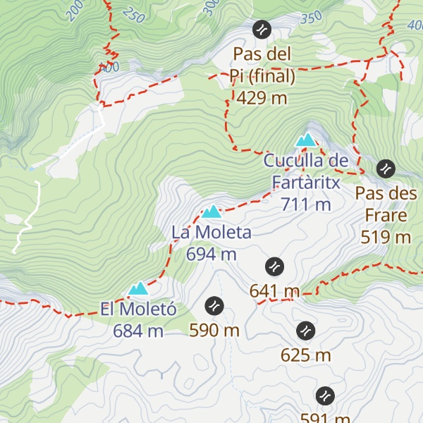 Map of La Moleta