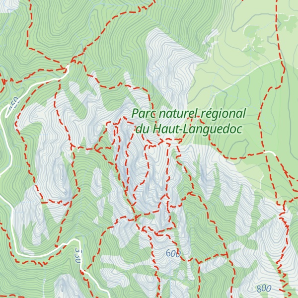 Map of Roc du Caroux
