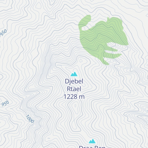 Map of Djebel Rtael