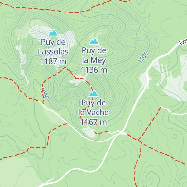 Map of Puy de la Vache