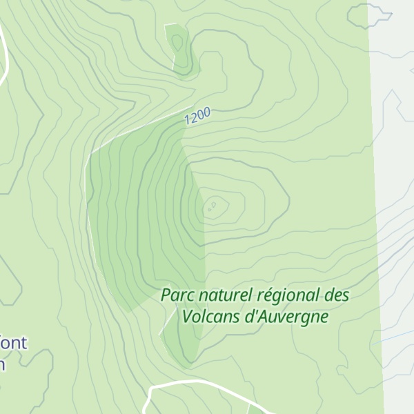 Map of Puy de Mathonière