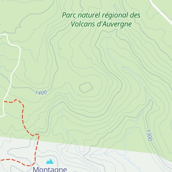 Map of Mont Mouchet