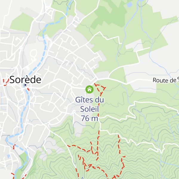 Map of Gîtes du Soleil