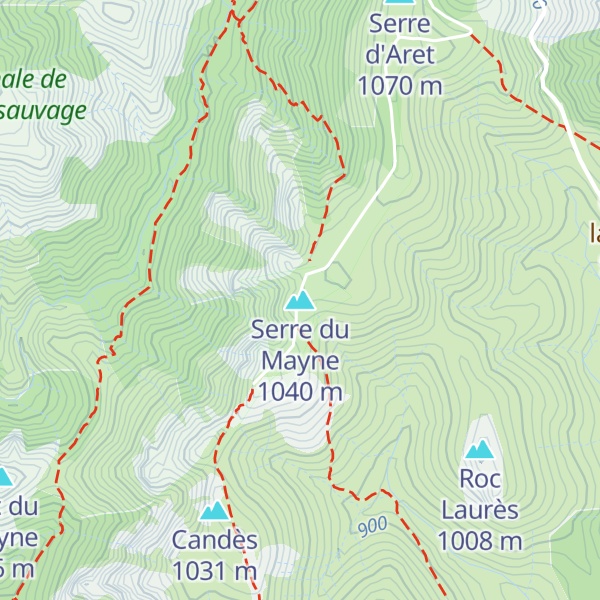 Map of Serre du Mayne