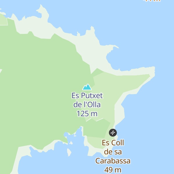 Map of Es Putxet de l'Olla