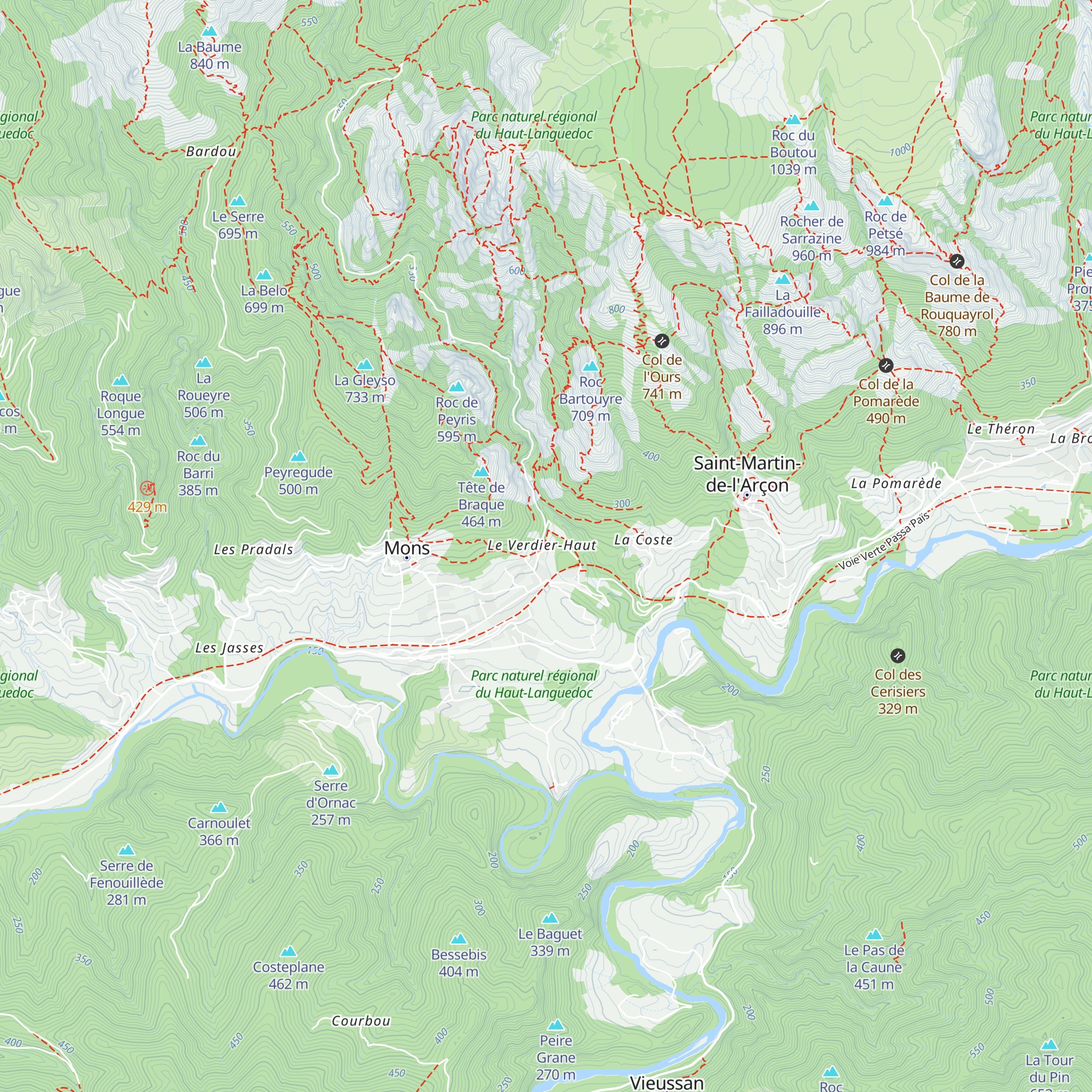 Gîte Du Rieutord map