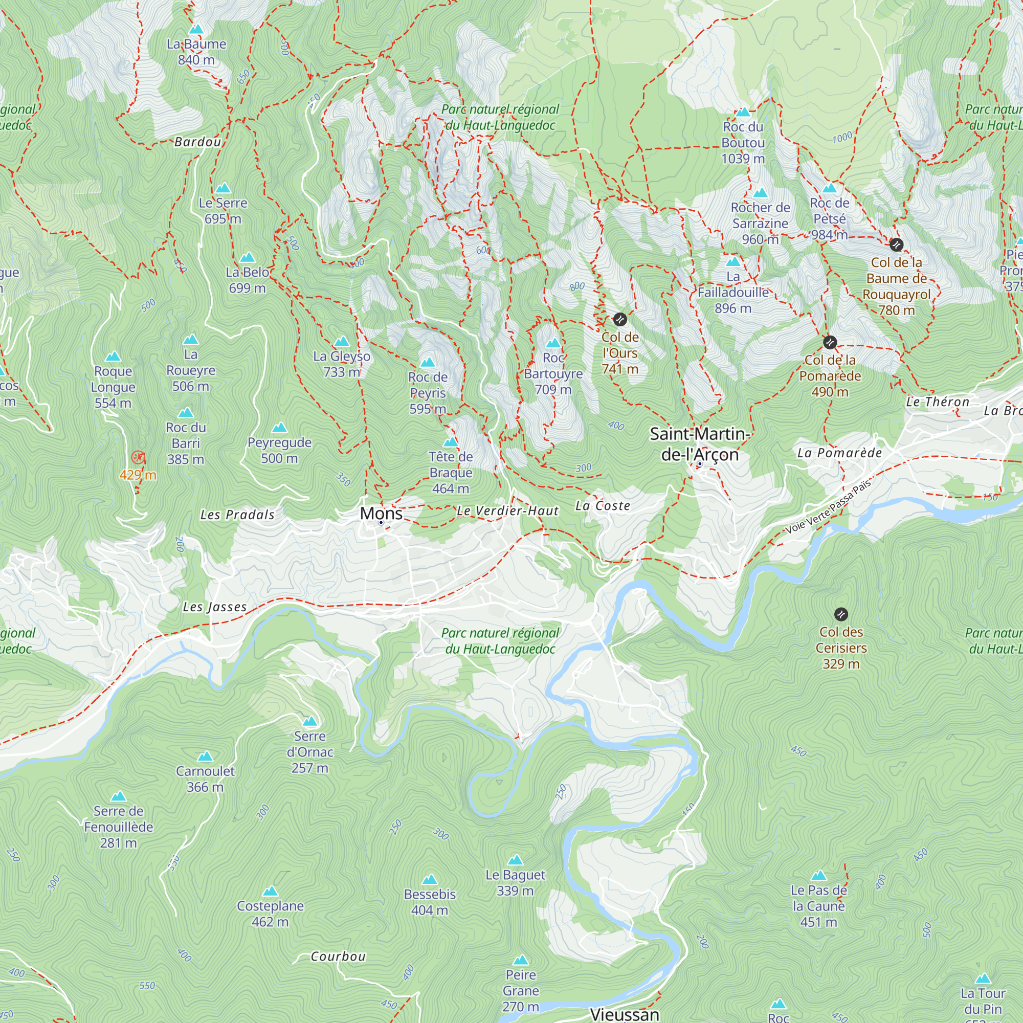 Gîte Du Rieutord map