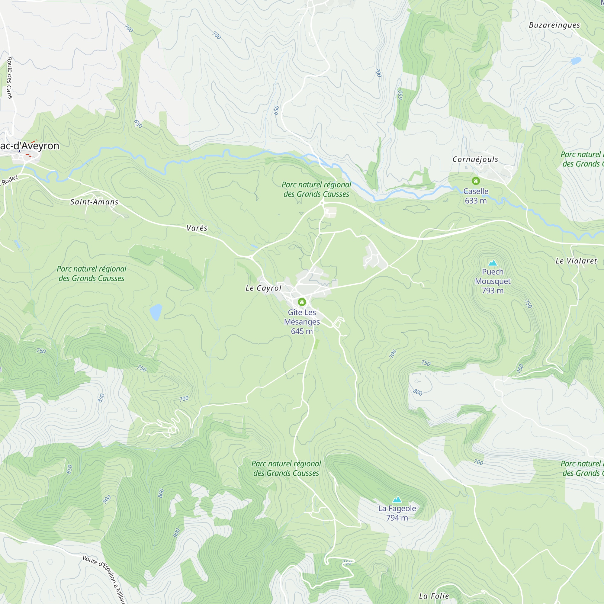 Gîte Les Mésanges map