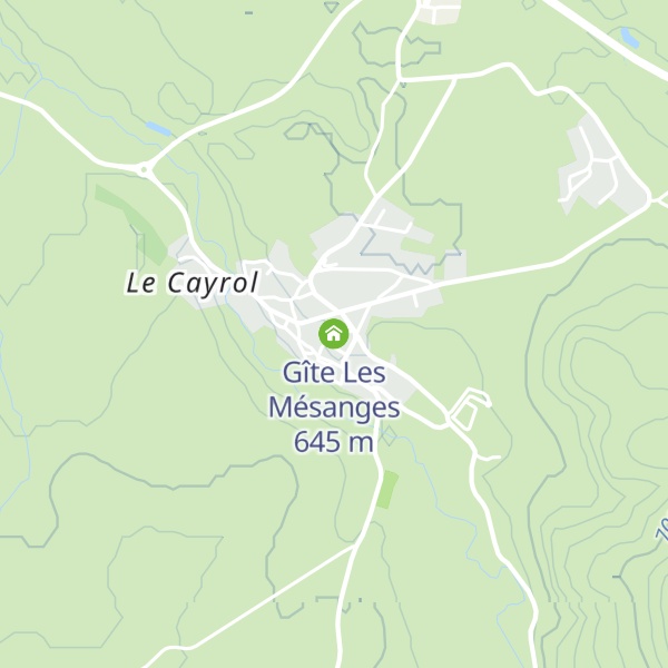 Map of Gîte Les Mésanges