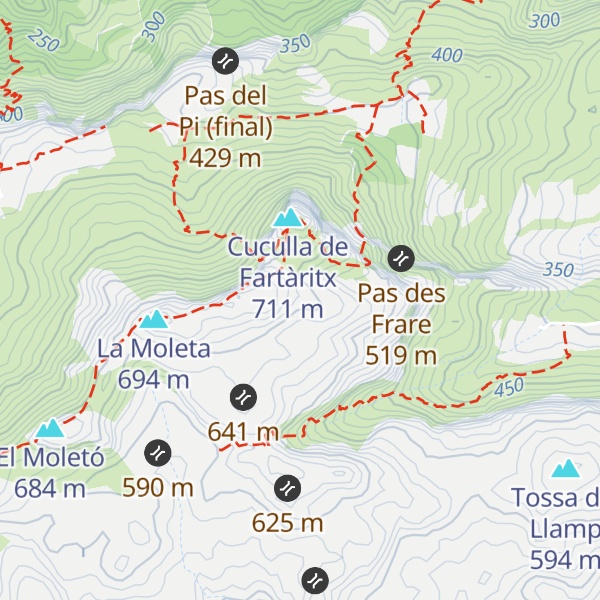 Map of Es Frare