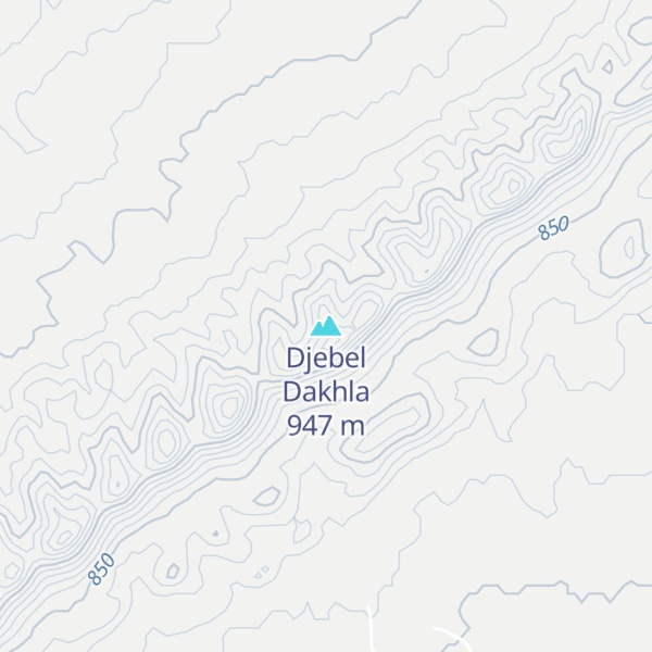 Map of Djebel Dakhla