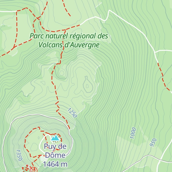 Map of Petit Puy de Dôme