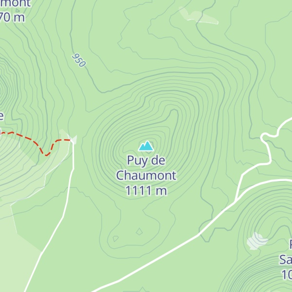 Map of Puy de Chaumont