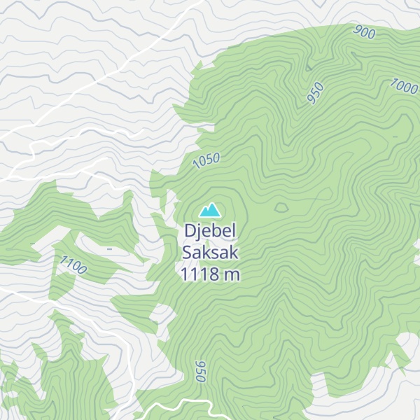 Map of Djebel Saksak