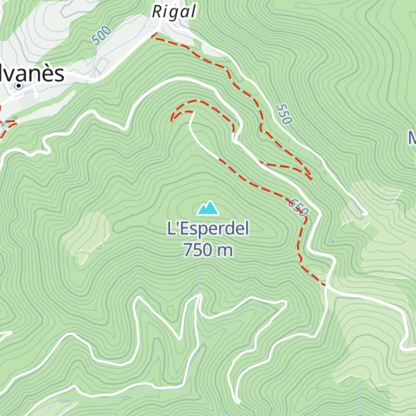 Map of L'Esperdel