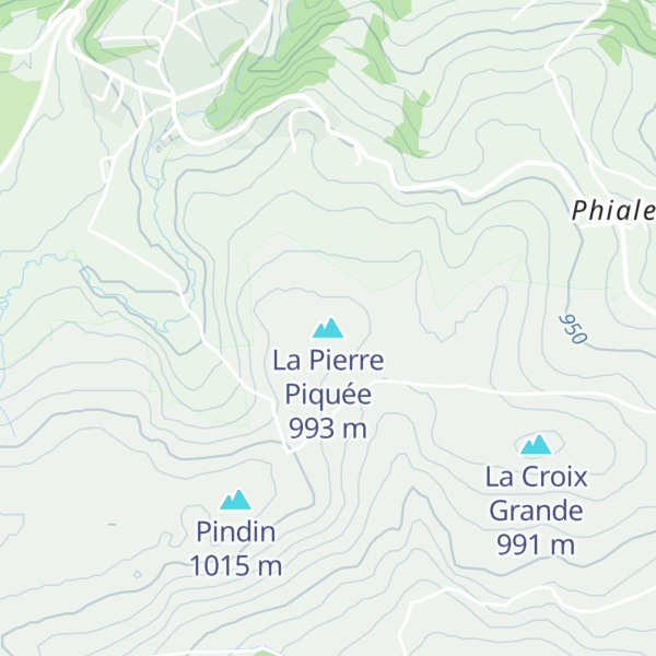 Map of La Pierre Piquée
