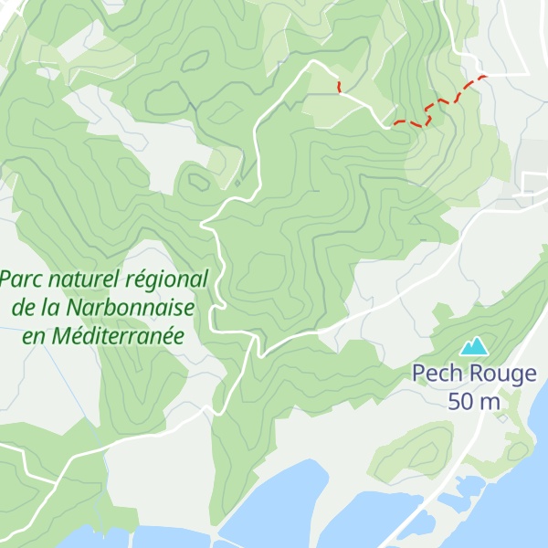 Map of Pech Crouchet
