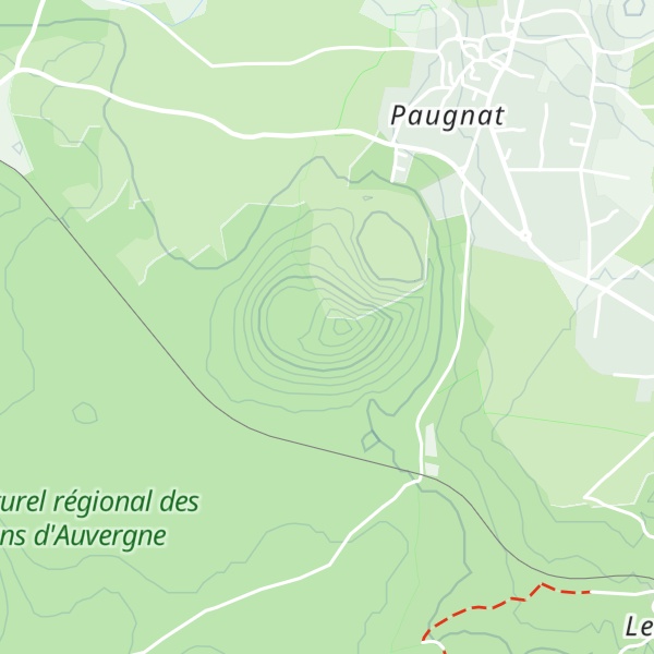 Map of Puy de Paugnat