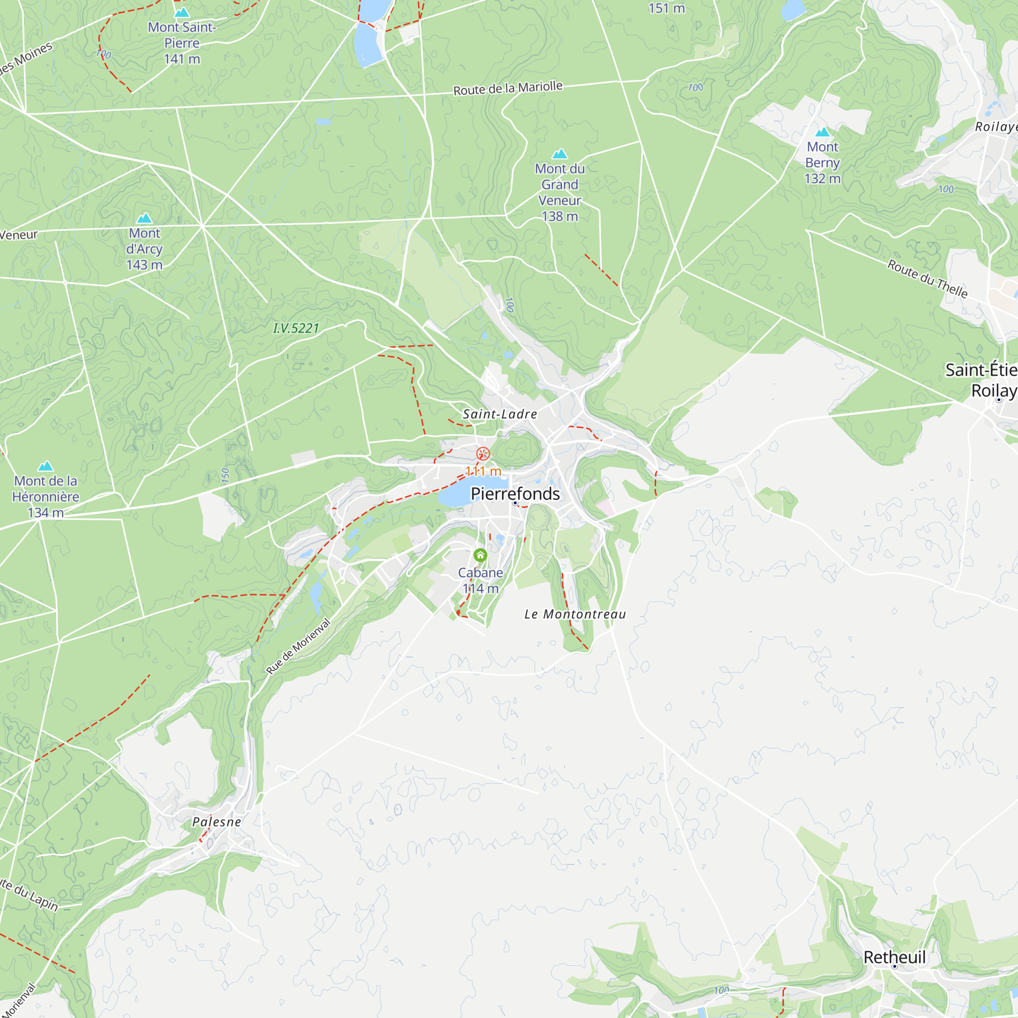 Office du Tourisme de Pierrefonds map