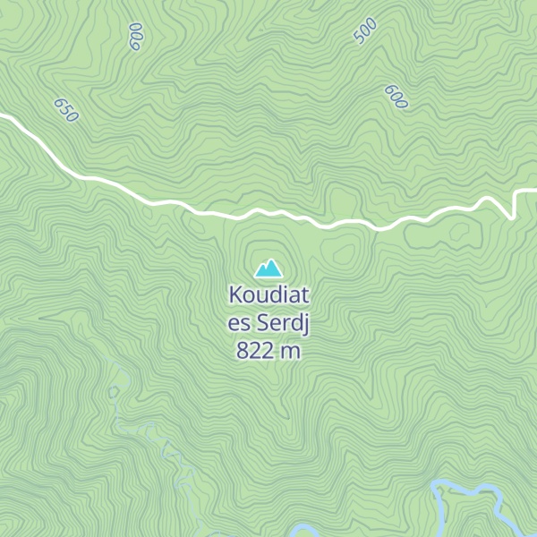 Map of Koudiat es Serdj