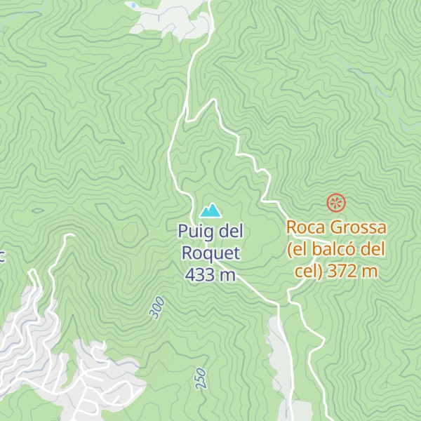 Map of Puig del Roquet