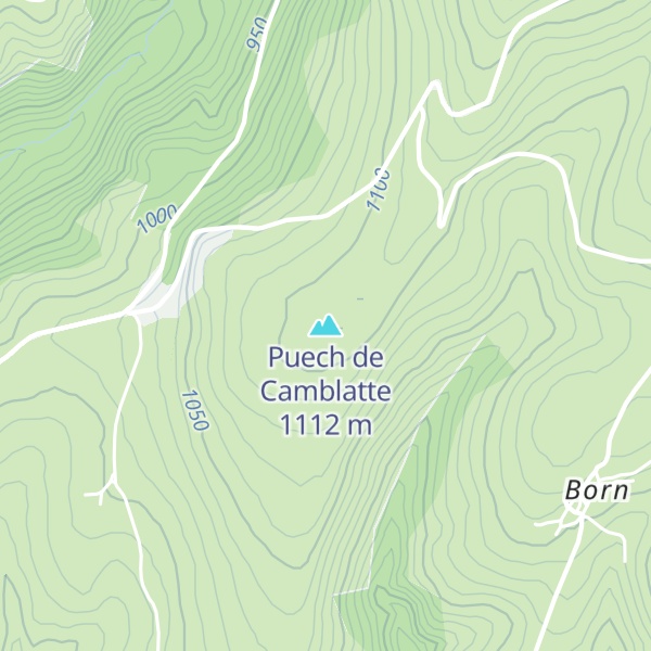 Map of Puech de Camblatte