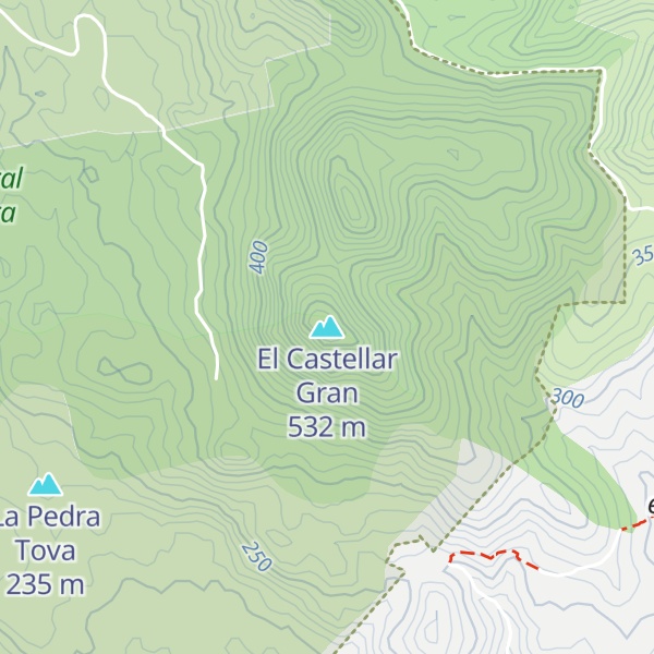 Map of El Castellar Gran