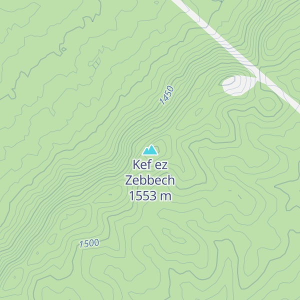 Map of Kef ez Zebbech