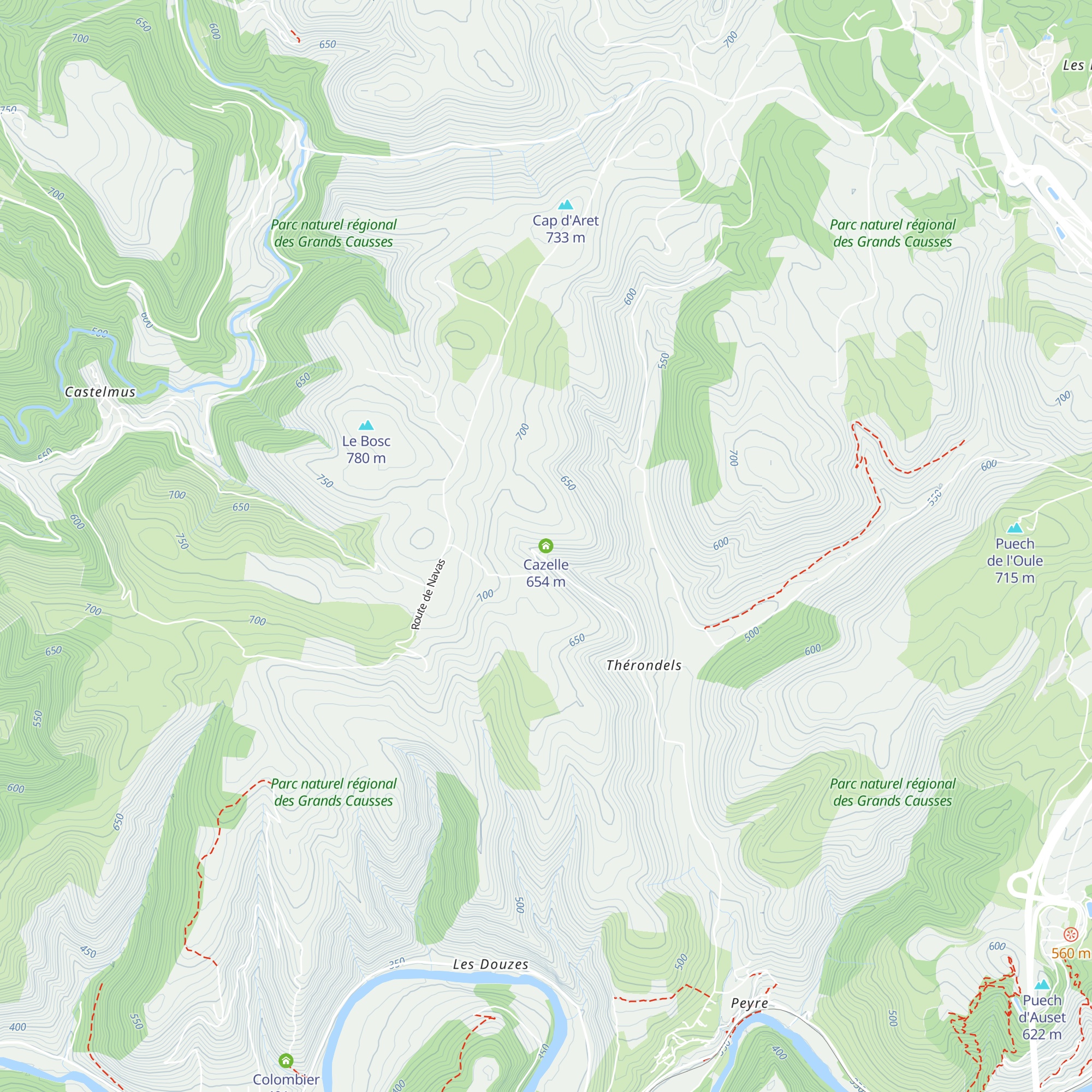 Cazelle map
