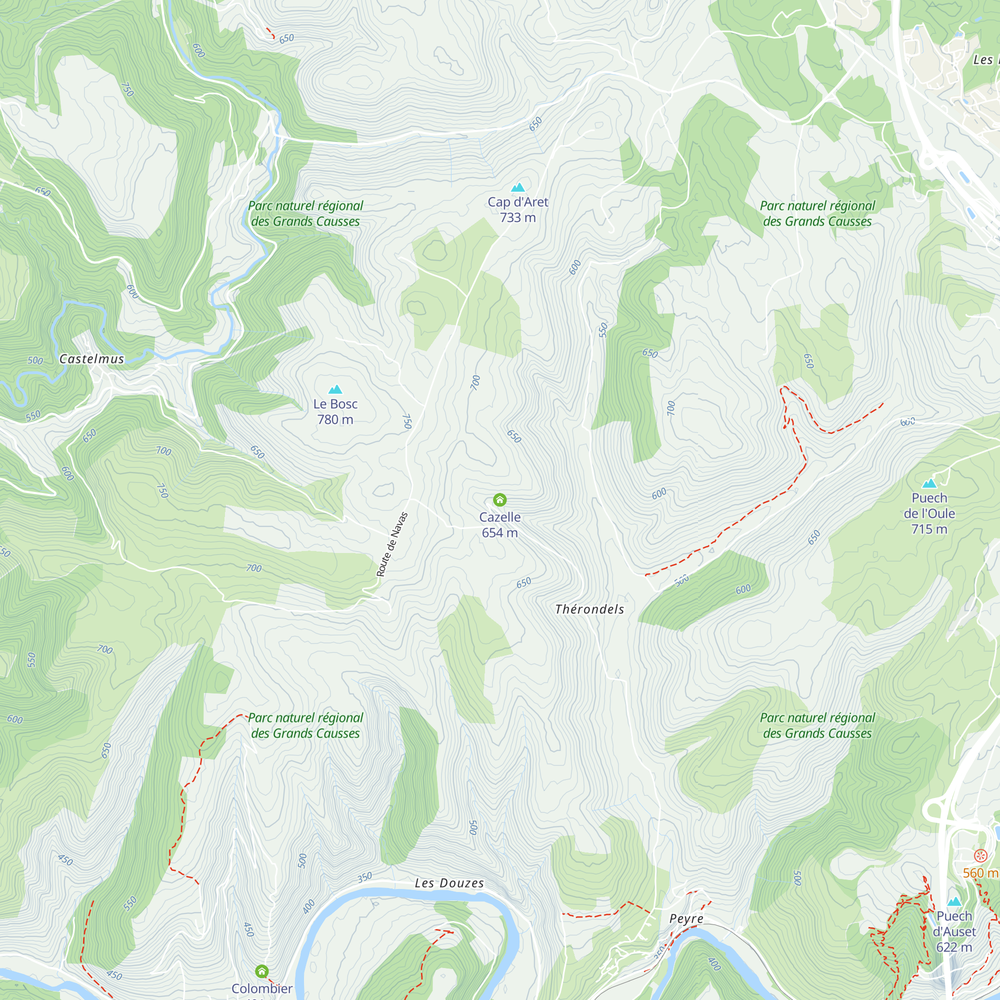 Cazelle map