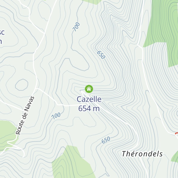 Map of Cazelle
