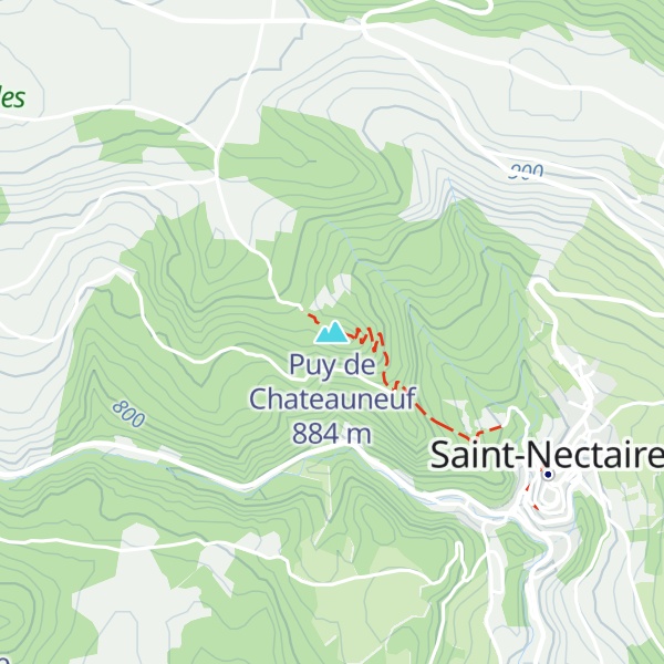 Map of Puy de Chateauneuf