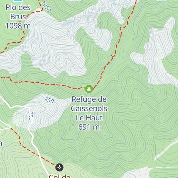 Map of Refuge de Caïssenols Le Haut