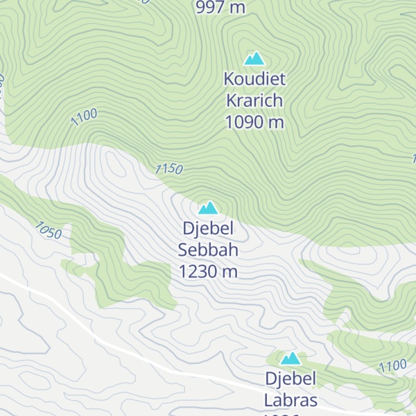 Map of Djebel Sebbah